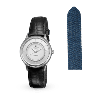 Hos Guldsmykket.dk har vi dit nye Smykkeur fraChristina Collection model 645-SWBL-Denim